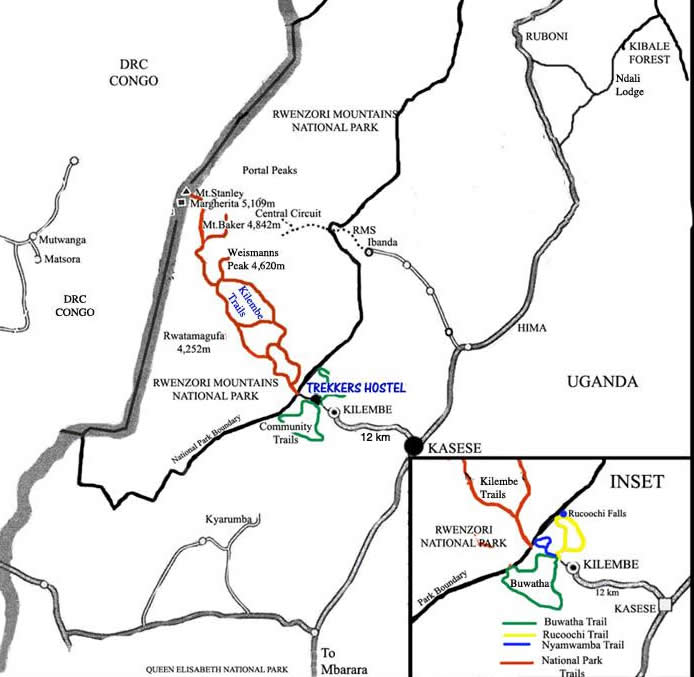 Kilembe Trail Map: The 8-Day Southern Circuit