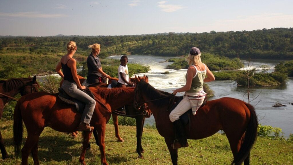 horseback riding in Jinja, Uganda
