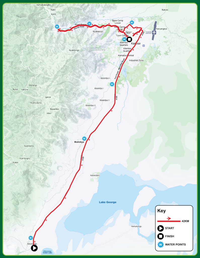 The Full Equator Marathon: 42.195 km. Rwenzori Marathon