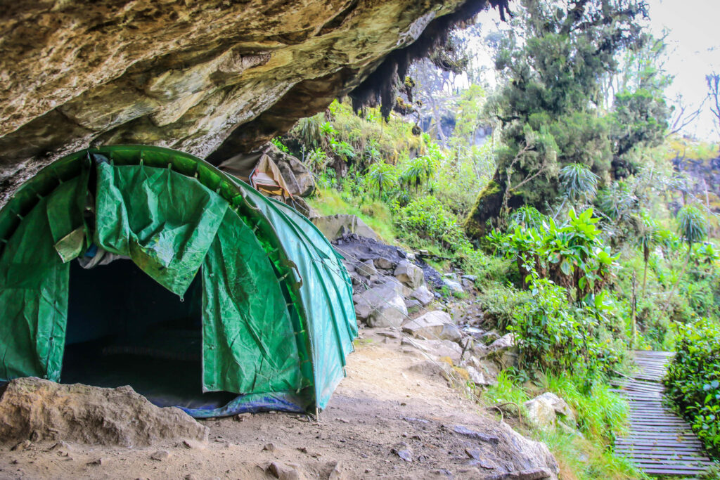 Shelter at Mutinda Camp Rwenzori